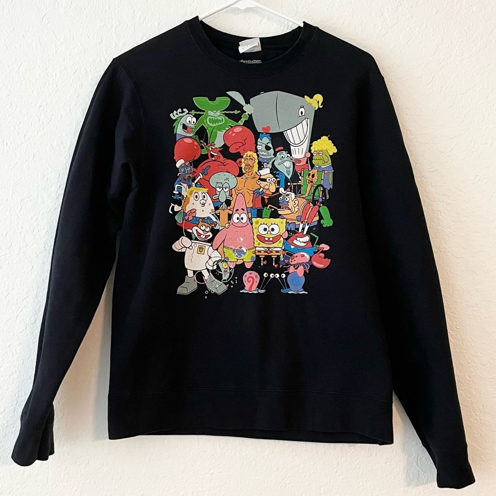 Nickelodeon SpongeBob SquarePants Gang & Friends Characters Crewneck Sweatshirt